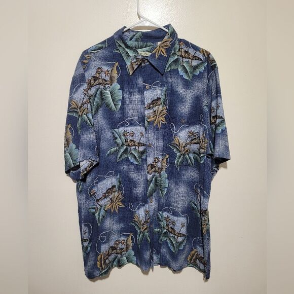 Batck Bay Hawaiian Mens Short Sleeve Shirt - Picture 1 of 7